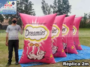 infláveis gigantes promocionais petisco para gatos dreamies