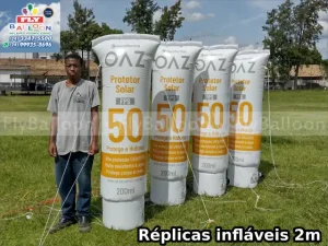 replicas infláveis gigantes promocionais oaz protetor solar eurofarma fps 50